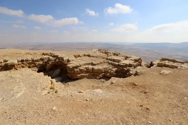 Cráter Ramón Desierto Del Neguev Sur Israel — Foto de Stock