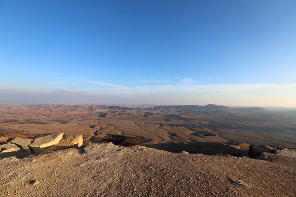 Ramon Krateri Güney Srail Deki Negev Çölü Nde — Stok fotoğraf