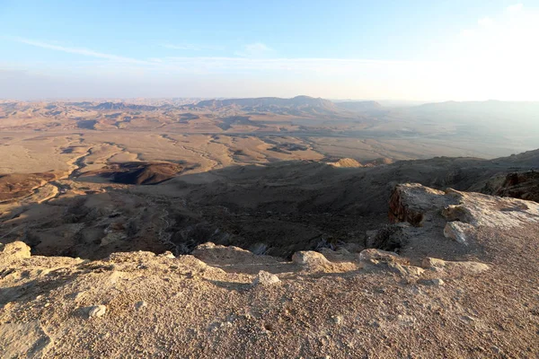 Cráter Ramón Desierto Del Neguev Sur Israel — Foto de Stock