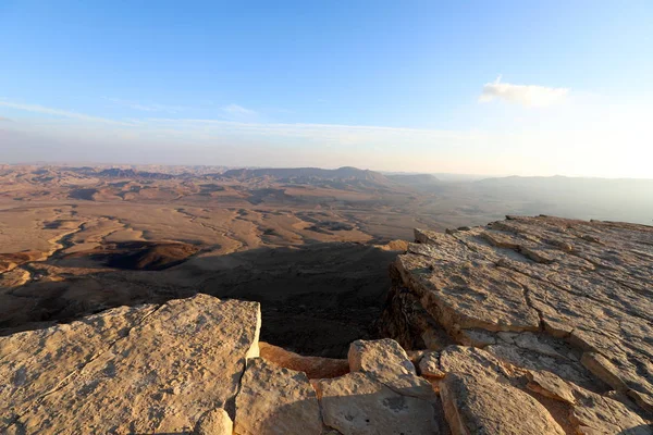 Cráter Ramón Desierto Del Neguev Sur Israel — Foto de Stock