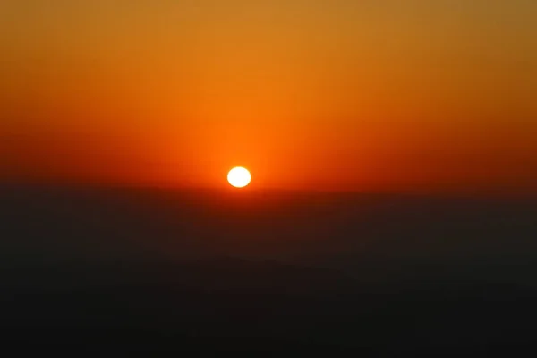 Sunrise Ramon Crater Negev Desert Israel — Stock Photo, Image