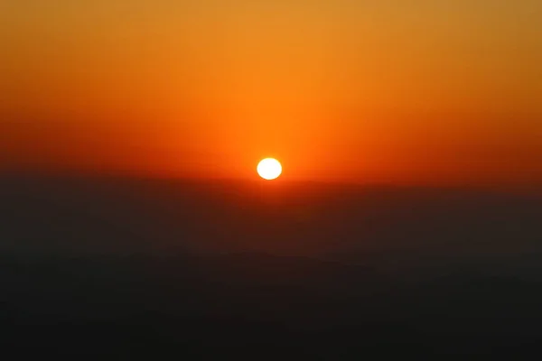 Sunrise Ramon Crater Negev Desert Israel — Stock Photo, Image