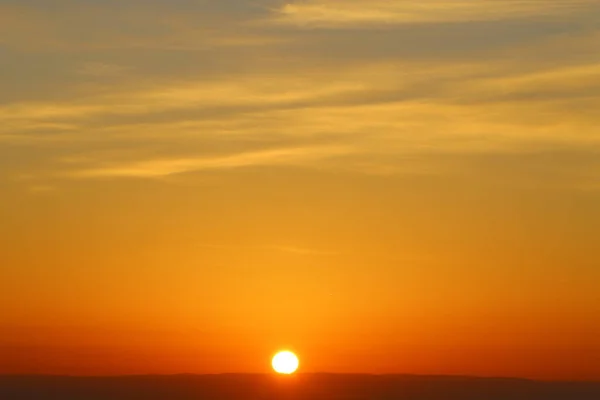 Sonnenaufgang Über Dem Ramon Krater Der Negev Wüste Israel — Stockfoto