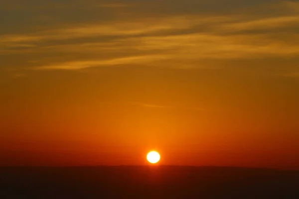 Sonnenaufgang Über Dem Ramon Krater Der Negev Wüste Israel — Stockfoto