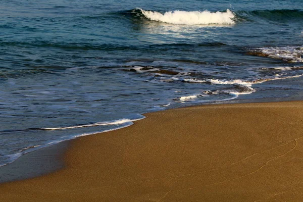 Côte Déserte Mer Méditerranée Nord État Israël — Photo