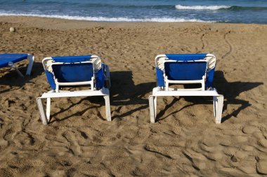 İsrail devletinin kuzeyinde Akdeniz'in ıssız kıyıları 