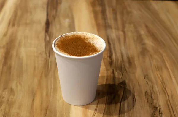 Heißer Und Starker Kaffee Steht Einem Restaurant Israel Auf Dem — Stockfoto
