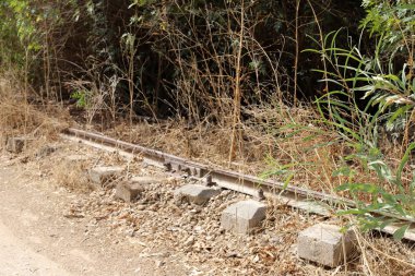 İsrail 'deki Hayfa ile Lübnan' daki Beyrut arasındaki terk edilmiş demiryolu hattı 