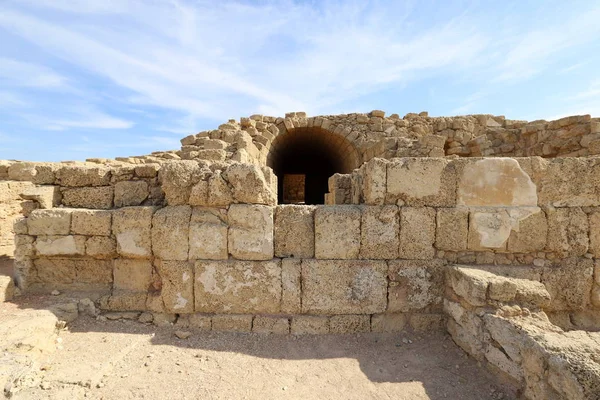 Caesarea Ancient City Ancient Port Built King Herod Shores Mediterranean — Stock Photo, Image