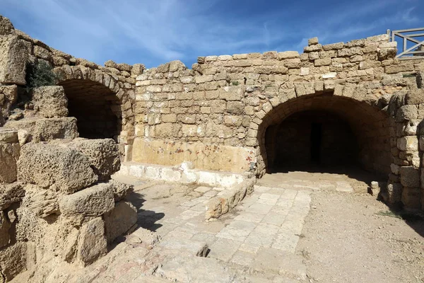 Caesarea Ancient City Ancient Port Built King Herod Shores Mediterranean — Stock Photo, Image