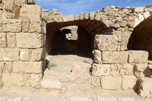 Cesareia Uma Antiga Cidade Antigo Porto Construído Pelo Rei Herodes — Fotografia de Stock