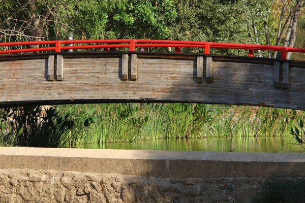 Puente Parque Urbano Norte Israel — Foto de Stock