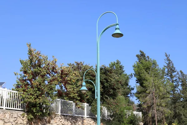 Cerca Parque Cidade Nas Margens Mar Mediterrâneo Norte Israel — Fotografia de Stock