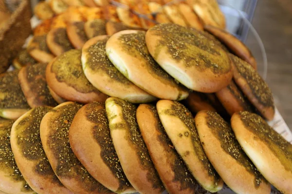 Brot Und Backwaren Einem Großen Geschäft Israel Verkauft — Stockfoto