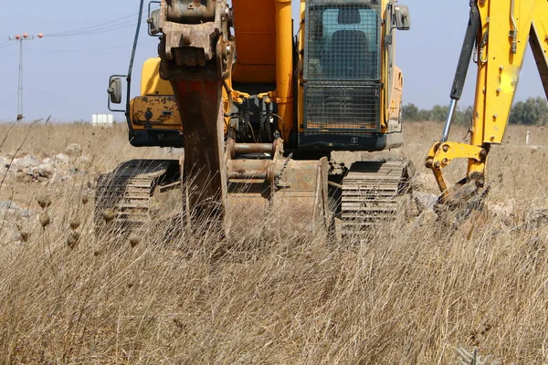 Ferramentas Trabalho Trabalho Campos Ruas Cidade Israel — Fotografia de Stock