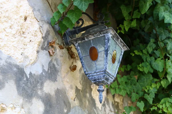 Straatlamp Geïnstalleerd Een Stadspark Het Noorden Van Israël — Stockfoto