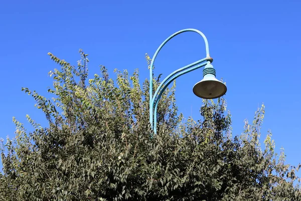 イスラエル北部の都市公園に設置された街灯は — ストック写真