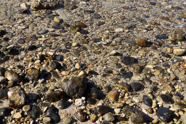 Камни Лежат Парке Берегу Средиземного Моря Севере Государства Израиль — стоковое фото