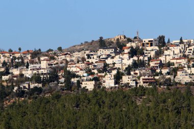 İsrail Devleti 'nin başkenti Kudüs' teki binalar ve yapılar. Kudüs üç dinli bir şehirdir. 
