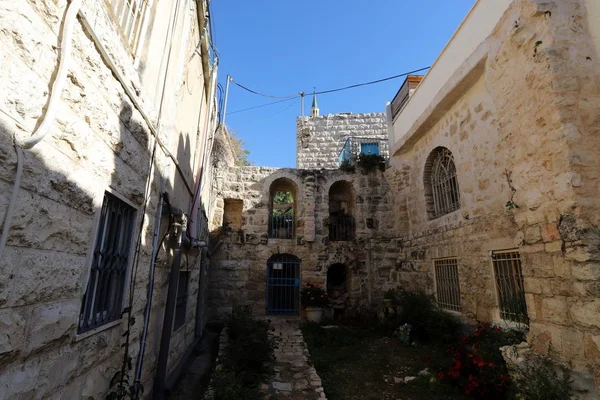 以色列国的首都耶路撒冷城的建筑物和结构 耶路撒冷是一个有三种宗教的城市 — 图库照片
