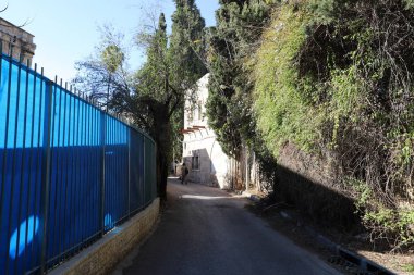 İsrail Devleti 'nin başkenti Kudüs' teki binalar ve yapılar. Kudüs üç dinli bir şehirdir. 