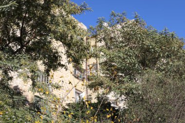 İsrail Devleti 'nin başkenti Kudüs' teki binalar ve yapılar. Kudüs üç dinli bir şehirdir. 