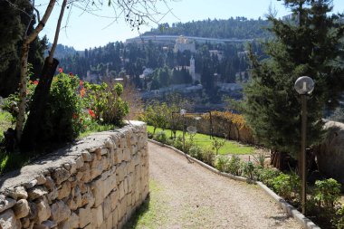 İsrail Devleti 'nin başkenti Kudüs' teki binalar ve yapılar. Kudüs üç dinli bir şehirdir. 