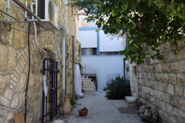 İsrail Devleti 'nin başkenti Kudüs' teki binalar ve yapılar. Kudüs üç dinli bir şehirdir. 