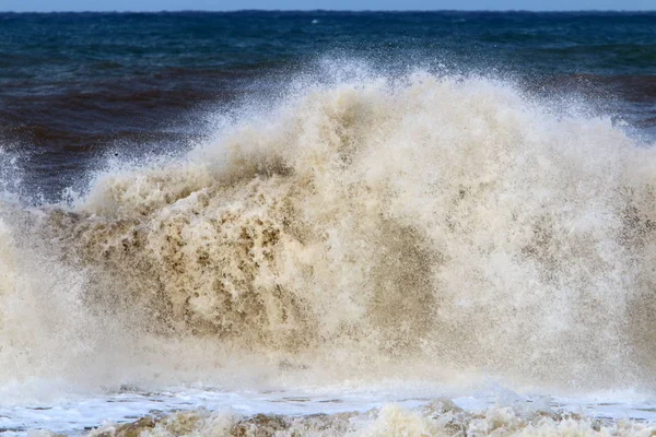Winterstorm Sterke Wind Middellandse Zee Het Noorden Van Staat Naar — Stockfoto
