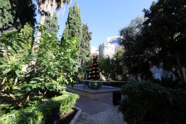 İsrail Devleti 'nin başkenti Kudüs' teki binalar ve yapılar. Kudüs üç dinli bir şehirdir. 