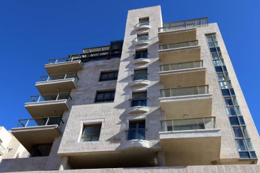 İsrail Devleti 'nin başkenti Kudüs' teki binalar ve yapılar. Kudüs üç dinli bir şehirdir. 