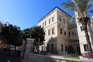 İsrail Devleti 'nin başkenti Kudüs' teki binalar ve yapılar. Kudüs üç dinli bir şehirdir. 