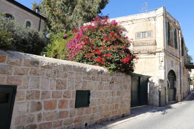 İsrail Devleti 'nin başkenti Kudüs' teki binalar ve yapılar. Kudüs üç dinli bir şehirdir. 