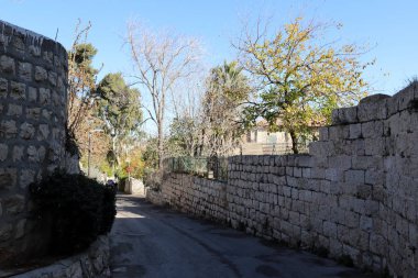 İsrail Devleti 'nin başkenti Kudüs' teki binalar ve yapılar. Kudüs üç dinli bir şehirdir. 