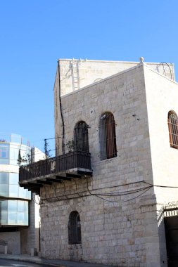 İsrail Devleti 'nin başkenti Kudüs' teki binalar ve yapılar. Kudüs üç dinli bir şehirdir. 