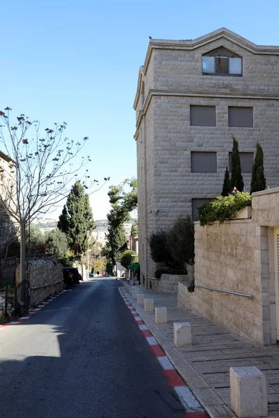 Budynki Budowle Jerozolimie Stolicy Państwa Izrael Jerozolima Jest Miastem Trzech — Zdjęcie stockowe