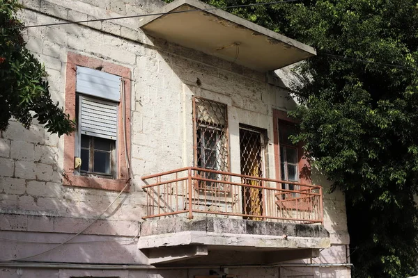 Ramen Balkons Grote Stad Architectuur Israëlische Grote Steden — Stockfoto