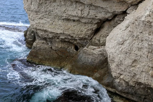 Textura Pedras Rochas Nas Montanhas Norte Israel — Fotografia de Stock