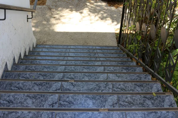 Escalier Dans Parc Ville Dans Nord Etat Israël — Photo