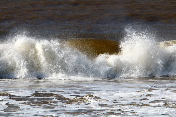 Wintersturm Und Starker Wind Mittelmeer Norden Des Bundesstaates — Stockfoto