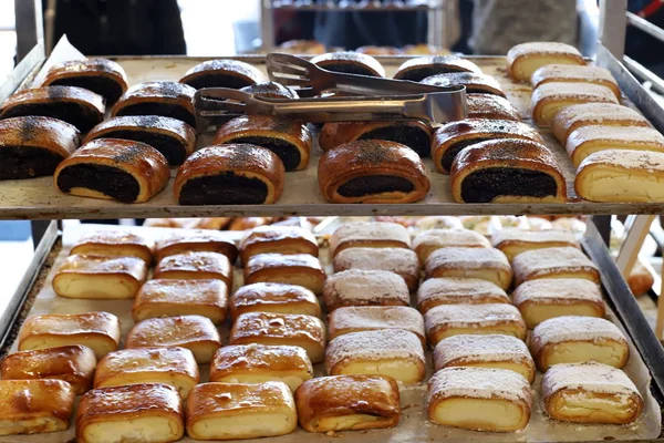 Variety Bread Bakery Products Made Sold Large Store Israel — Stock Photo, Image