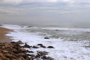 İsrail 'in kuzeyindeki Akdeniz kıyıları 
