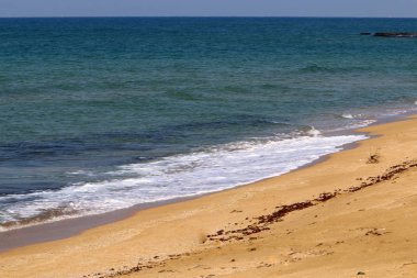 İsrail 'in kuzeyindeki Akdeniz kıyıları 