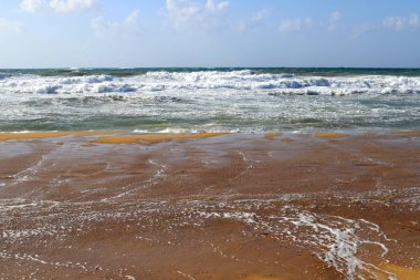 İsrail 'in kuzeyindeki Akdeniz kıyıları 