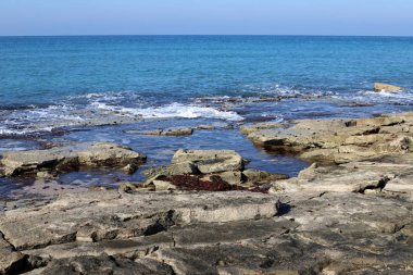 İsrail 'in kuzeyindeki Akdeniz kıyıları 