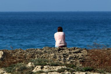 İsrail 'in kuzeyindeki Akdeniz kıyıları 