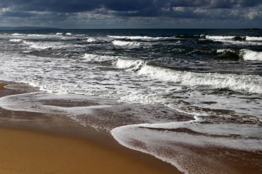 İsrail 'in kuzeyindeki Akdeniz kıyıları 