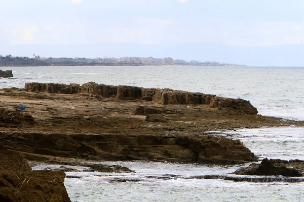 Costa Mediterrânica Norte Israel — Fotografia de Stock