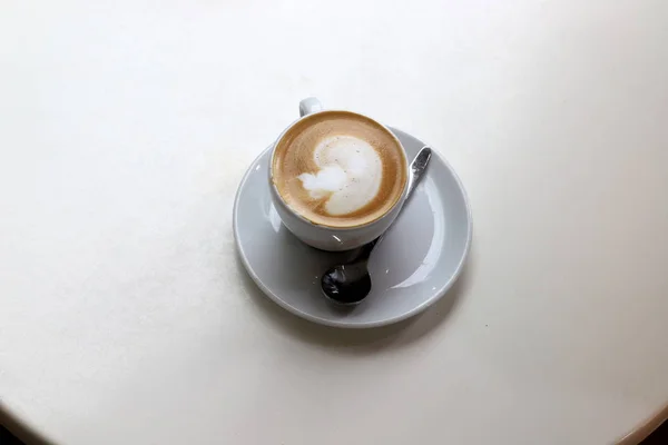 Café Caliente Fuerte Una Mesa Restaurante Israel — Foto de Stock