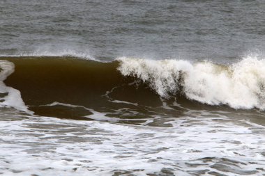 İsrail 'in kuzeyinde Akdeniz' in ıssız kıyıları 